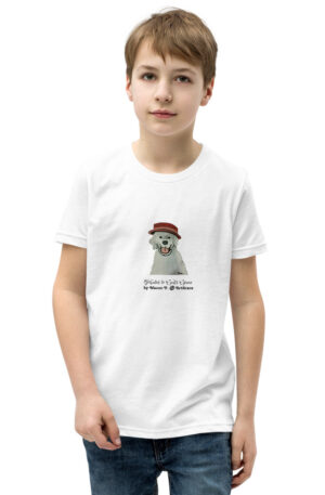 Short Sleeve - White dog by Mason P. (Special Artist)