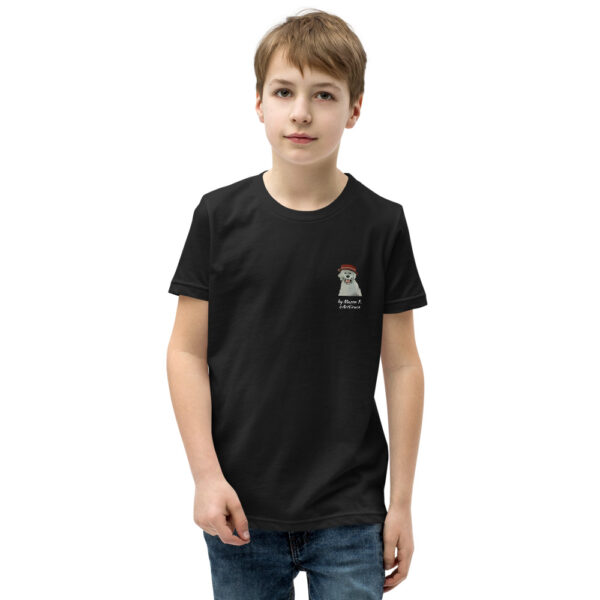 Short Sleeve - White dog by Mason P. (Special Artist) - Image 2