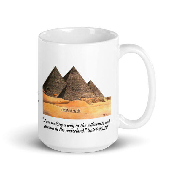 Bible Verses Isaiah 43:19 - Pyramid in Desert by Mason P. (Special Artist) - Image 2