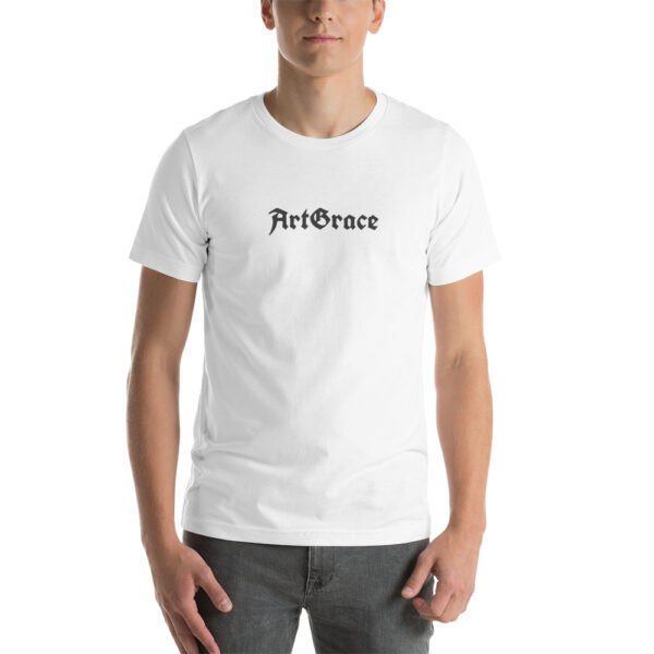 Short-Sleeve Unisex T-Shirt/White -Psalm 46:1 - Pier Watch Tower by Mason P. (Special Artist)